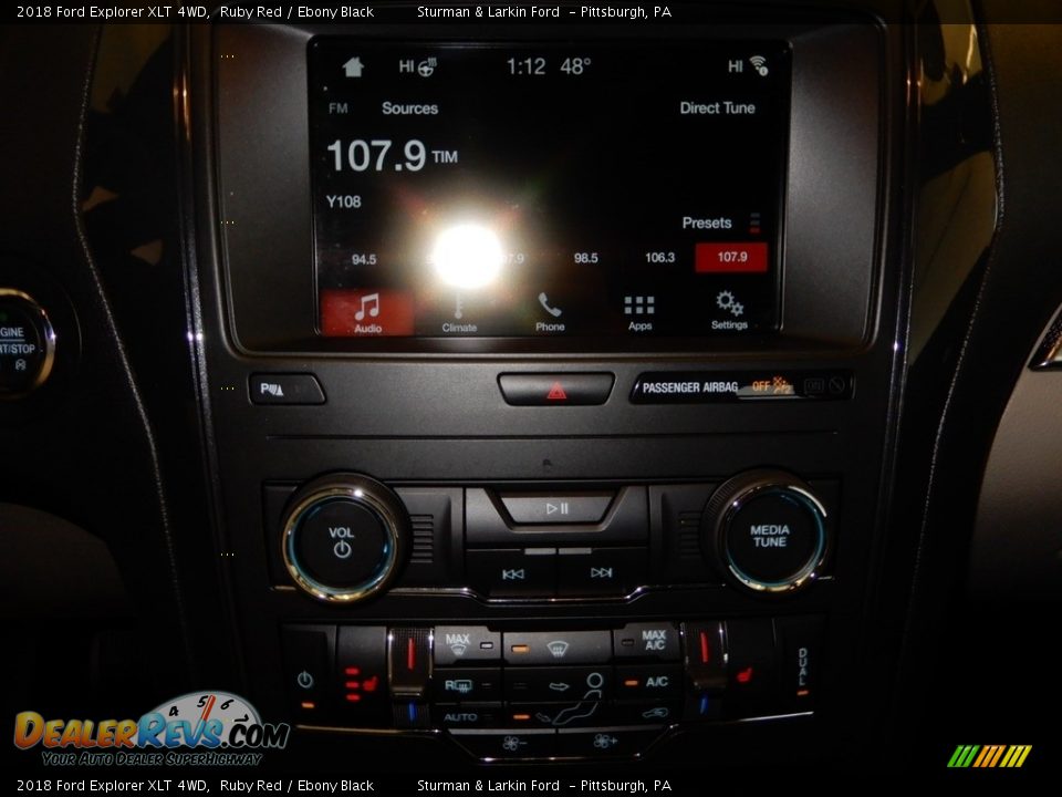 2018 Ford Explorer XLT 4WD Ruby Red / Ebony Black Photo #24