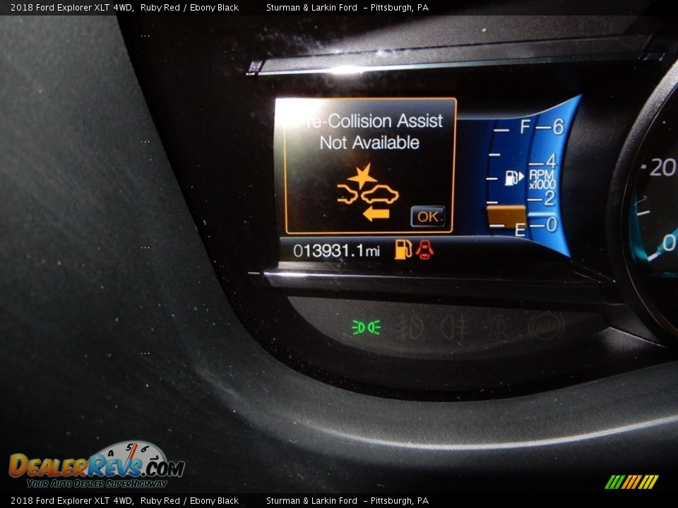 2018 Ford Explorer XLT 4WD Ruby Red / Ebony Black Photo #25