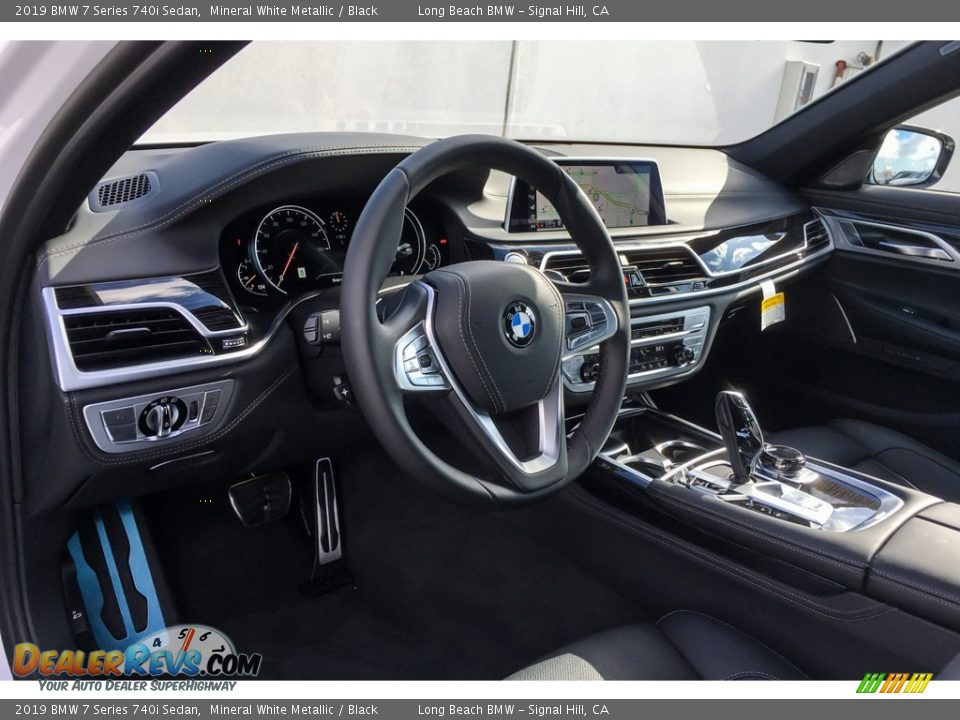 2019 BMW 7 Series 740i Sedan Mineral White Metallic / Black Photo #4