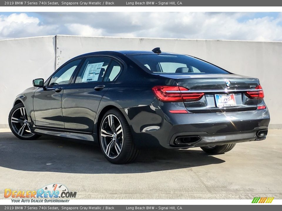 2019 BMW 7 Series 740i Sedan Singapore Gray Metallic / Black Photo #2