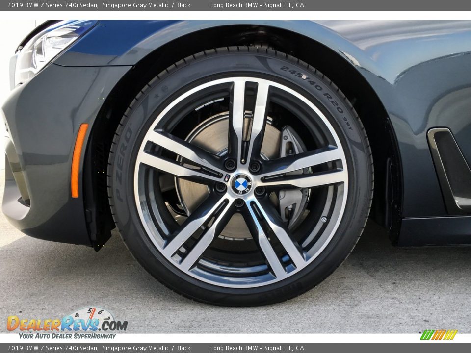 2019 BMW 7 Series 740i Sedan Singapore Gray Metallic / Black Photo #9