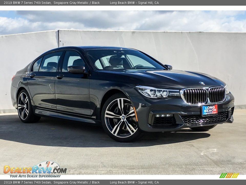 2019 BMW 7 Series 740i Sedan Singapore Gray Metallic / Black Photo #12
