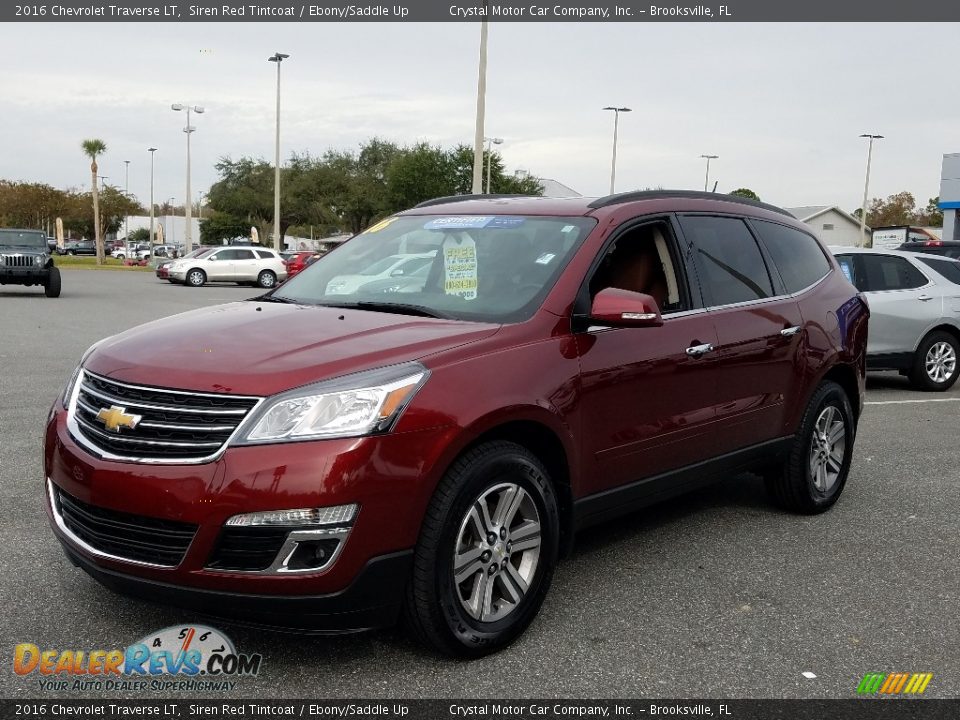 2016 Chevrolet Traverse LT Siren Red Tintcoat / Ebony/Saddle Up Photo #1