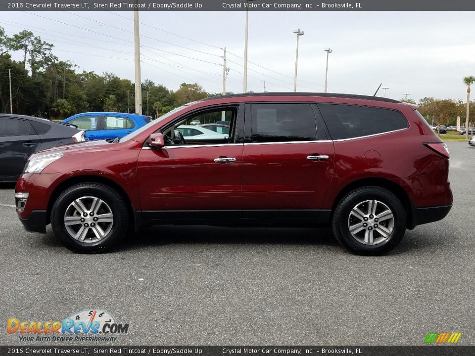 2016 Chevrolet Traverse LT Siren Red Tintcoat / Ebony/Saddle Up Photo #2
