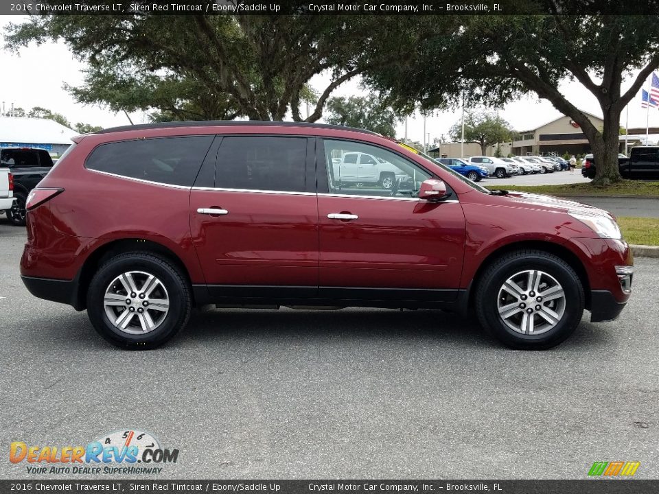 2016 Chevrolet Traverse LT Siren Red Tintcoat / Ebony/Saddle Up Photo #6