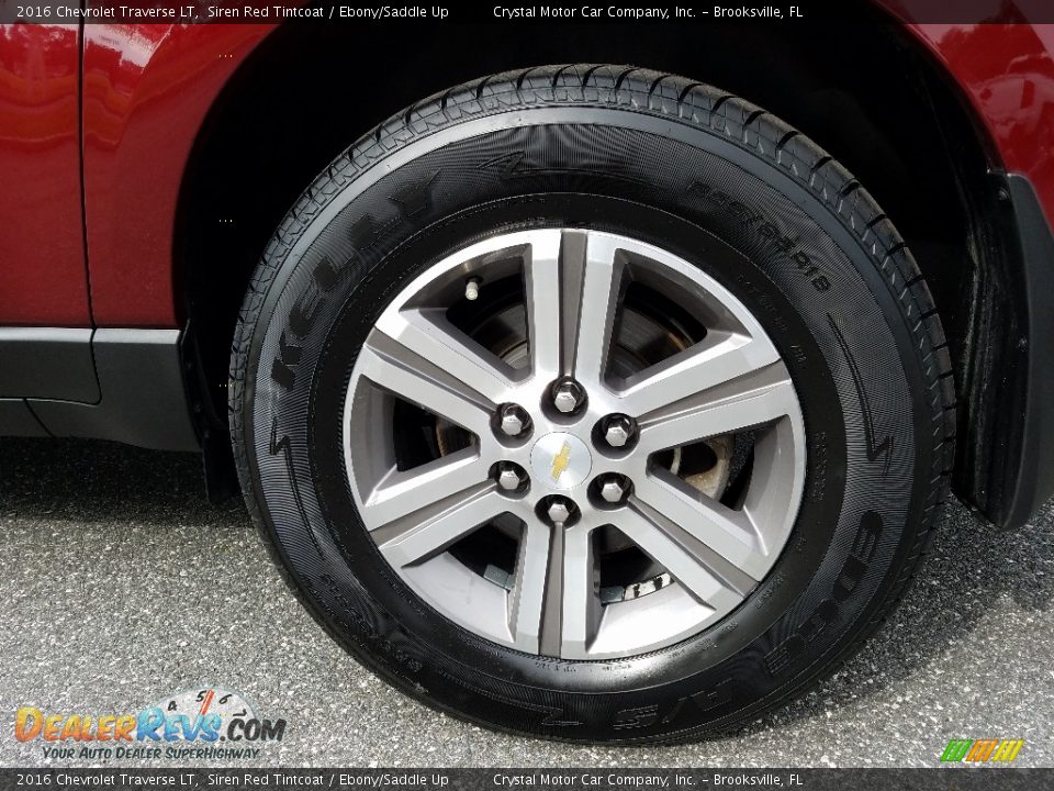 2016 Chevrolet Traverse LT Siren Red Tintcoat / Ebony/Saddle Up Photo #20