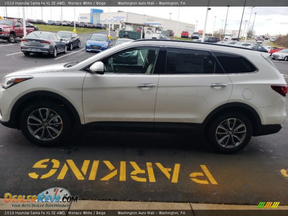 2019 Hyundai Santa Fe XL SE AWD Monaco White / Beige Photo #4