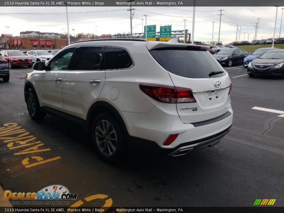 2019 Hyundai Santa Fe XL SE AWD Monaco White / Beige Photo #5