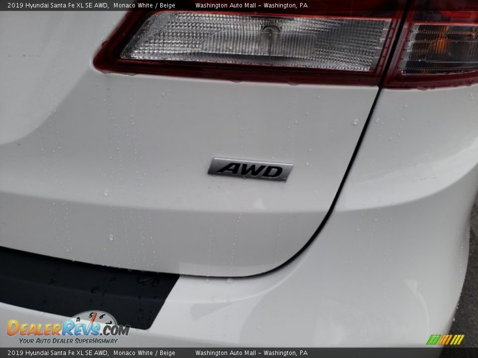 2019 Hyundai Santa Fe XL SE AWD Monaco White / Beige Photo #8