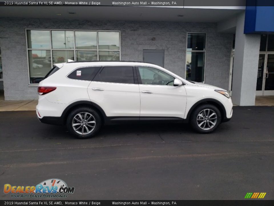 2019 Hyundai Santa Fe XL SE AWD Monaco White / Beige Photo #9