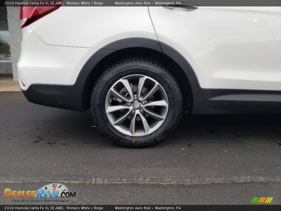 2019 Hyundai Santa Fe XL SE AWD Monaco White / Beige Photo #10