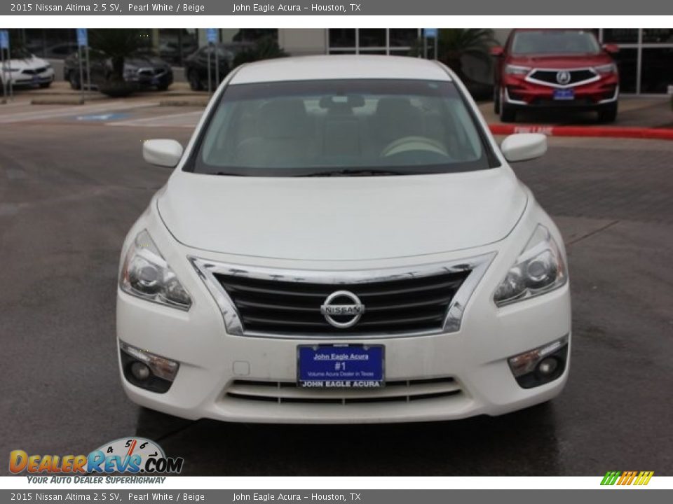 2015 Nissan Altima 2.5 SV Pearl White / Beige Photo #2