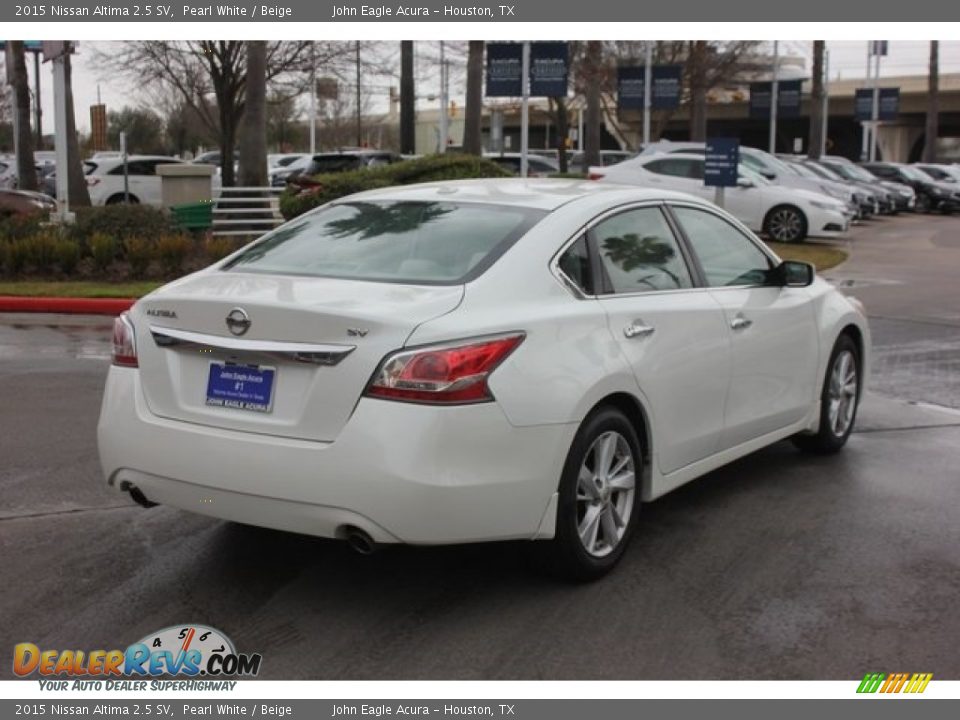 2015 Nissan Altima 2.5 SV Pearl White / Beige Photo #7