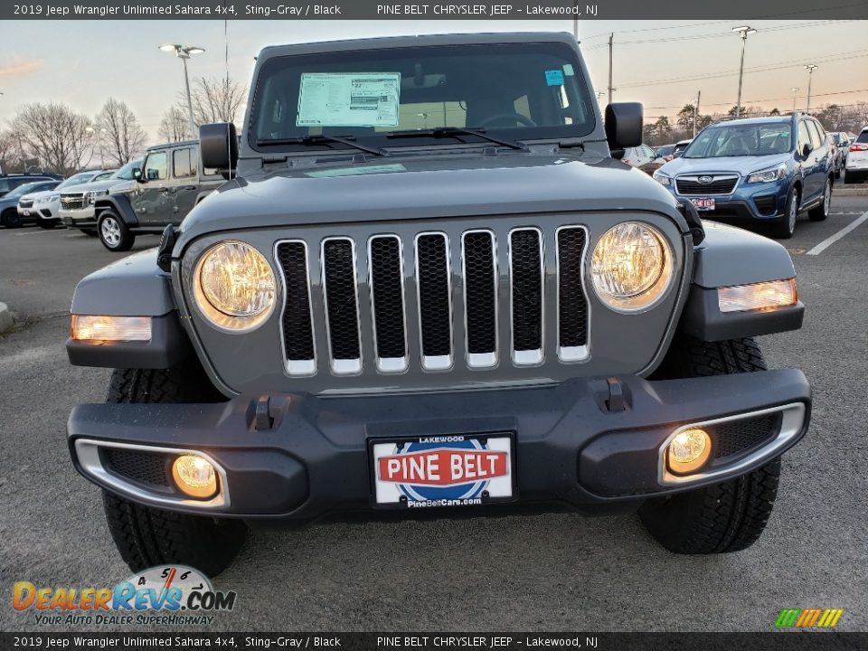 2019 Jeep Wrangler Unlimited Sahara 4x4 Sting-Gray / Black Photo #2