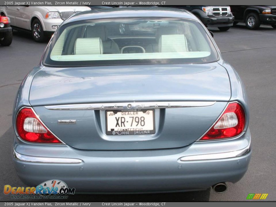 2005 Jaguar XJ Vanden Plas Zircon Metallic / Ivory Photo #5