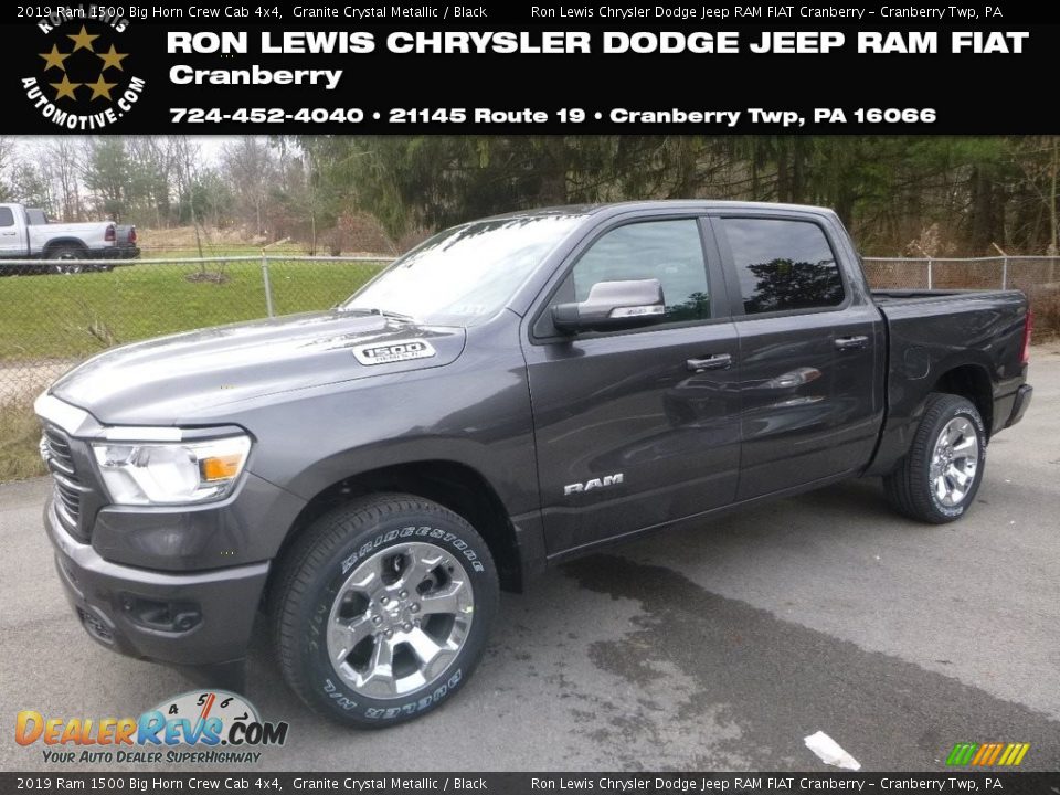 2019 Ram 1500 Big Horn Crew Cab 4x4 Granite Crystal Metallic / Black Photo #1