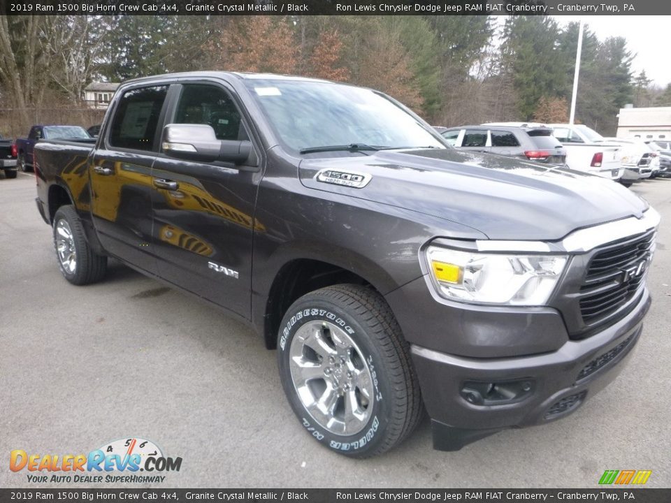 2019 Ram 1500 Big Horn Crew Cab 4x4 Granite Crystal Metallic / Black Photo #6