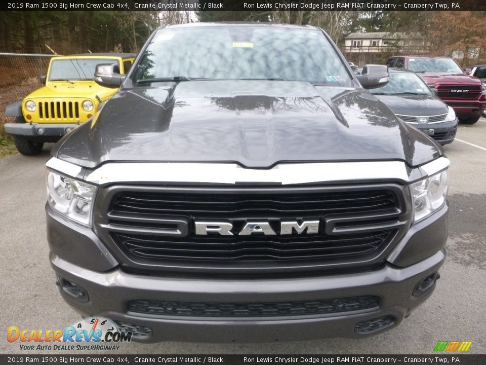 2019 Ram 1500 Big Horn Crew Cab 4x4 Granite Crystal Metallic / Black Photo #7