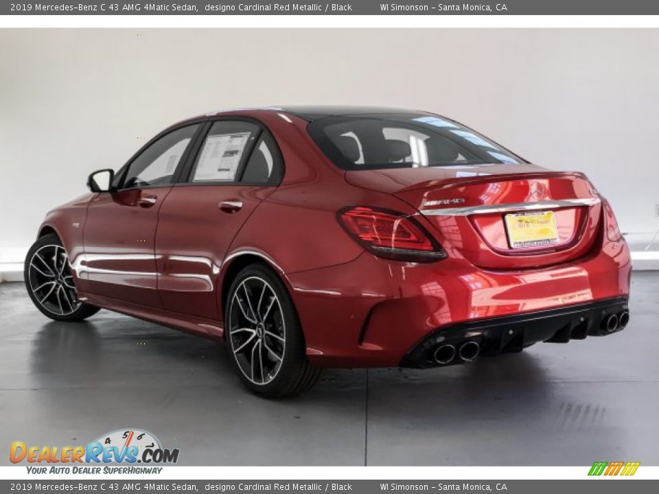 2019 Mercedes-Benz C 43 AMG 4Matic Sedan designo Cardinal Red Metallic / Black Photo #2