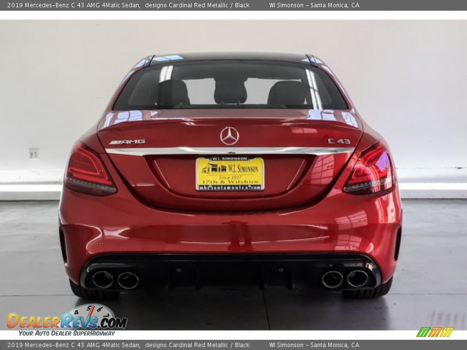 2019 Mercedes-Benz C 43 AMG 4Matic Sedan designo Cardinal Red Metallic / Black Photo #3