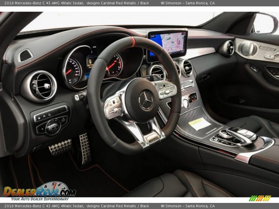 2019 Mercedes-Benz C 43 AMG 4Matic Sedan designo Cardinal Red Metallic / Black Photo #4