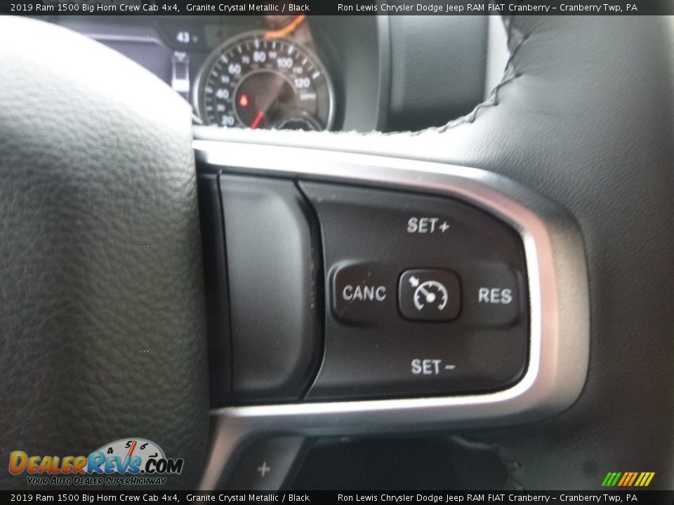 2019 Ram 1500 Big Horn Crew Cab 4x4 Granite Crystal Metallic / Black Photo #17