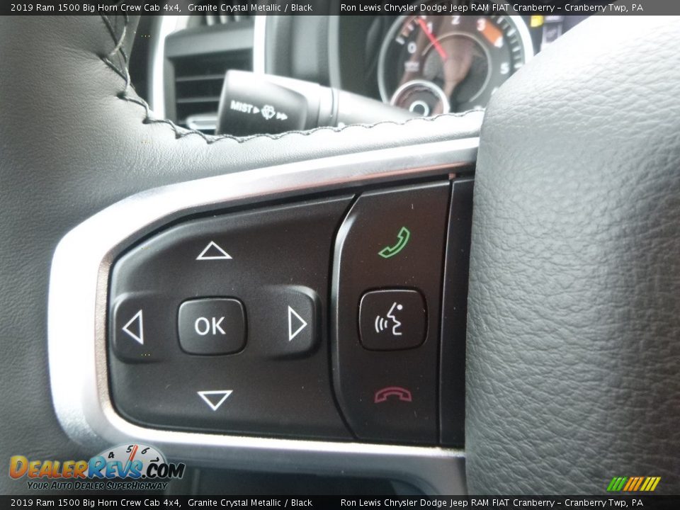 2019 Ram 1500 Big Horn Crew Cab 4x4 Granite Crystal Metallic / Black Photo #18