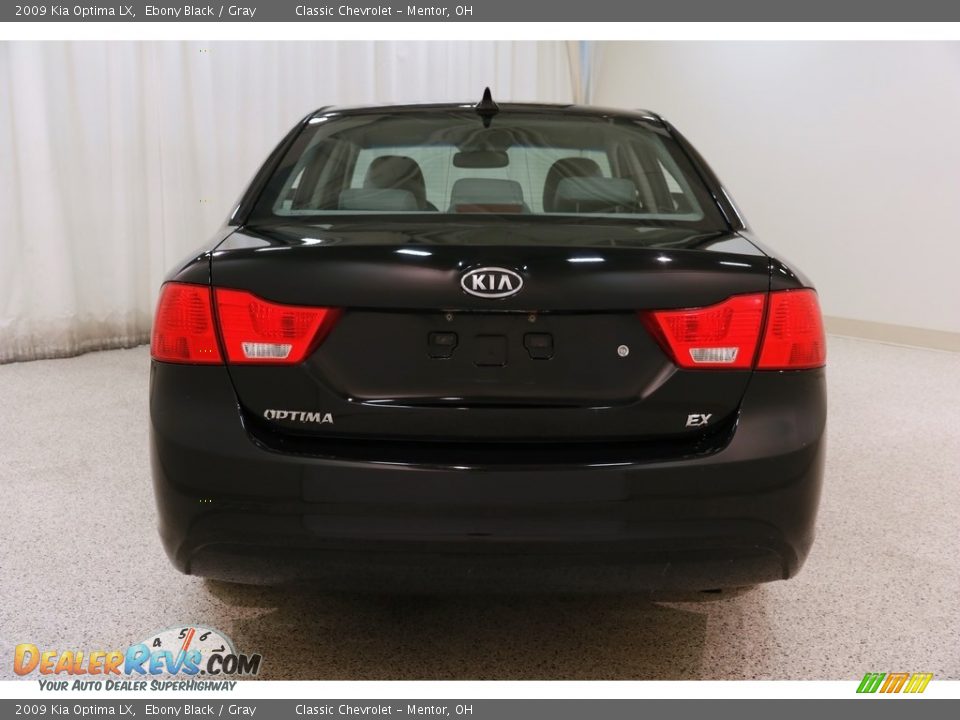 2009 Kia Optima LX Ebony Black / Gray Photo #15