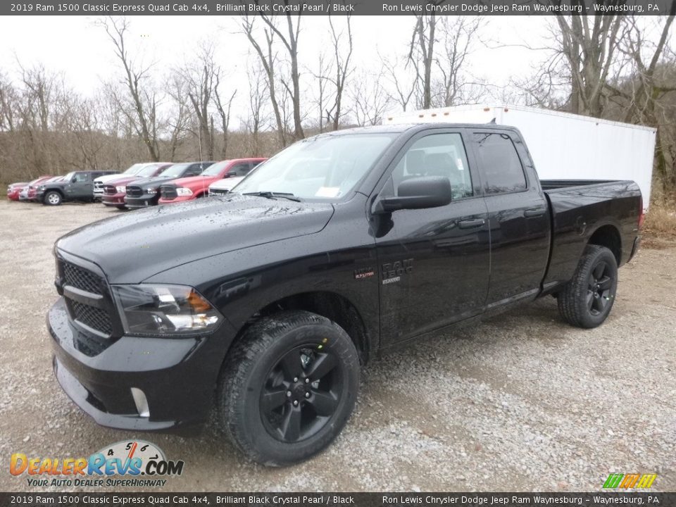 2019 Ram 1500 Classic Express Quad Cab 4x4 Brilliant Black Crystal Pearl / Black Photo #1