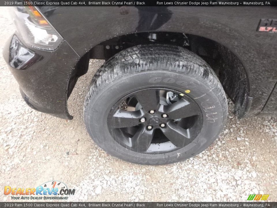 2019 Ram 1500 Classic Express Quad Cab 4x4 Brilliant Black Crystal Pearl / Black Photo #2