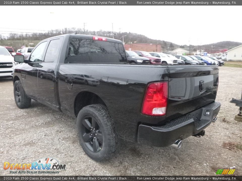2019 Ram 1500 Classic Express Quad Cab 4x4 Brilliant Black Crystal Pearl / Black Photo #4