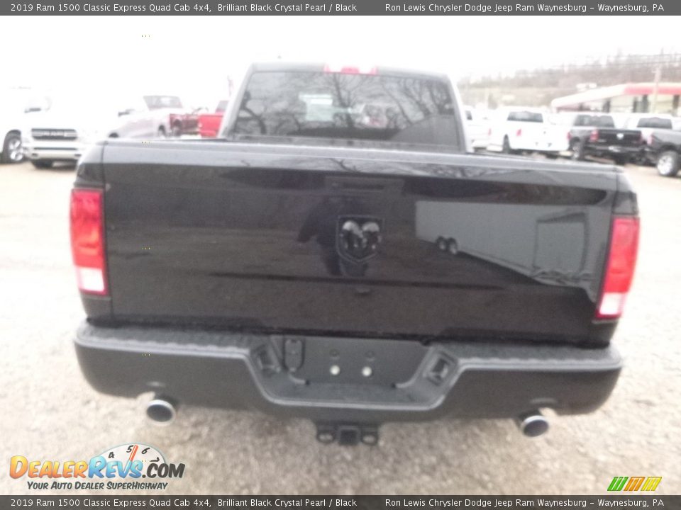 2019 Ram 1500 Classic Express Quad Cab 4x4 Brilliant Black Crystal Pearl / Black Photo #5