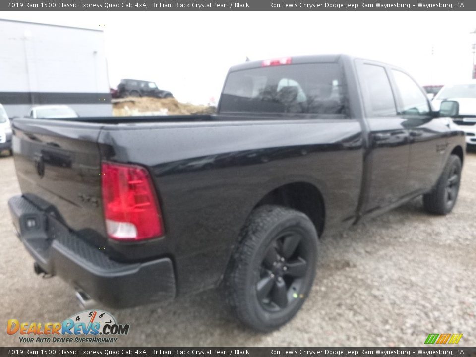 2019 Ram 1500 Classic Express Quad Cab 4x4 Brilliant Black Crystal Pearl / Black Photo #6