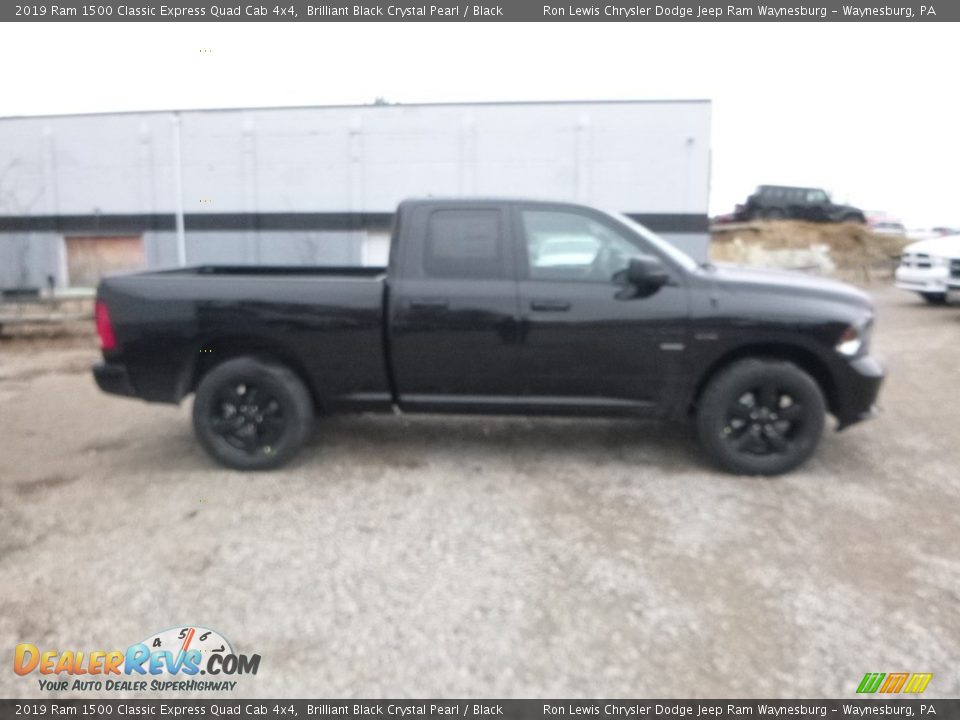 2019 Ram 1500 Classic Express Quad Cab 4x4 Brilliant Black Crystal Pearl / Black Photo #7