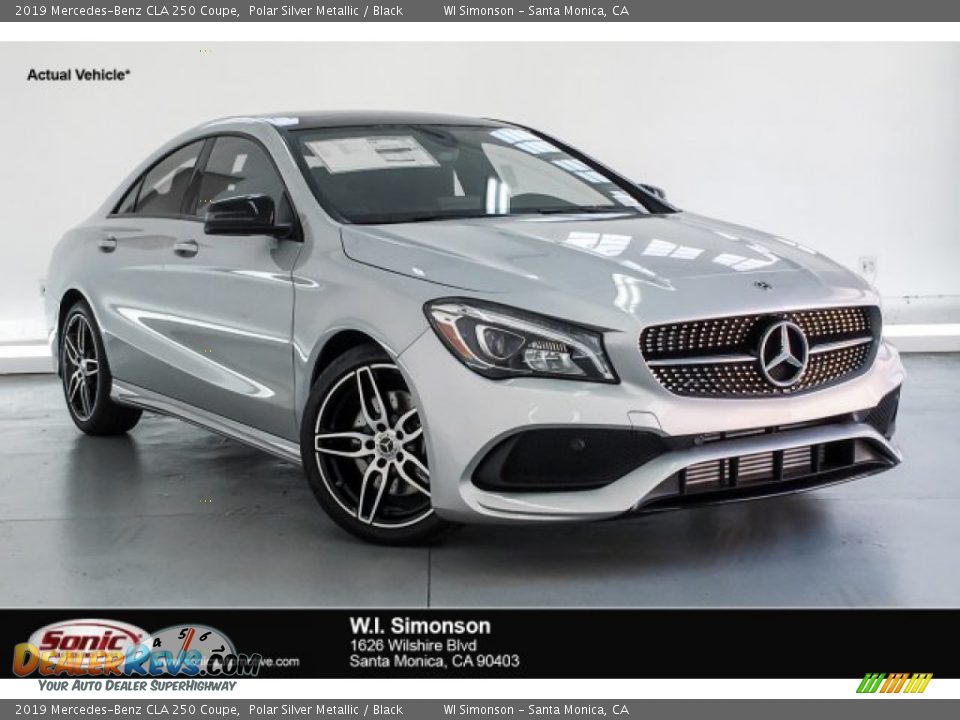 2019 Mercedes-Benz CLA 250 Coupe Polar Silver Metallic / Black Photo #1