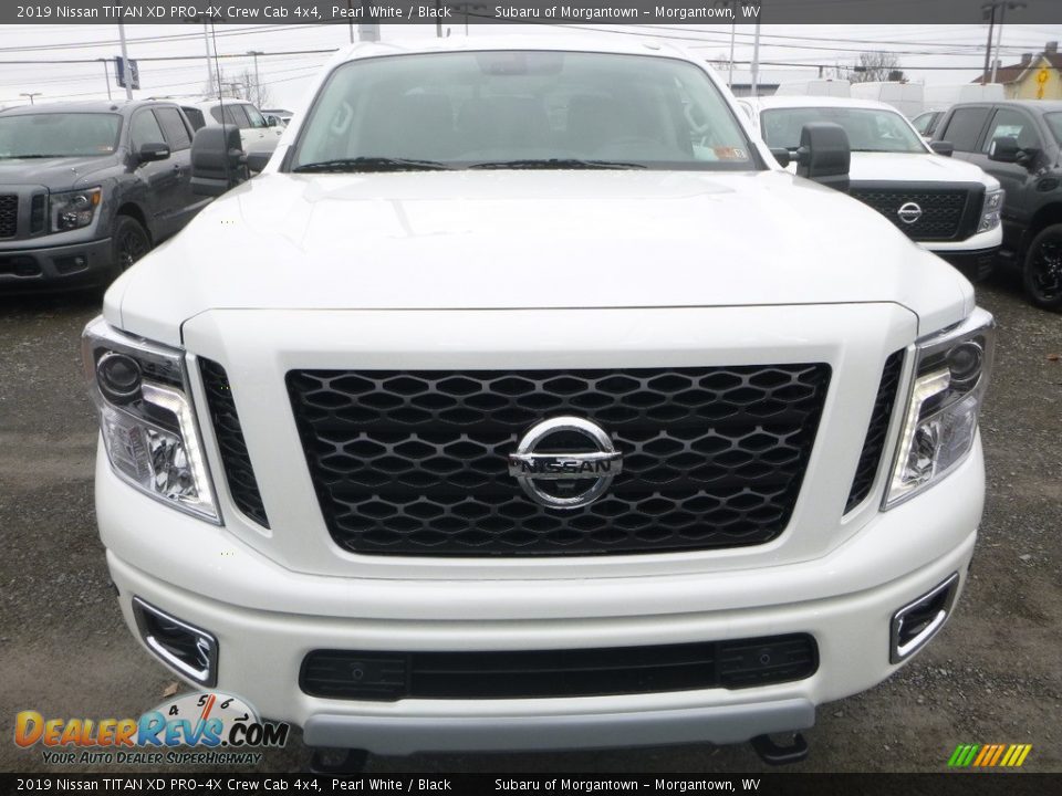 2019 Nissan TITAN XD PRO-4X Crew Cab 4x4 Pearl White / Black Photo #11
