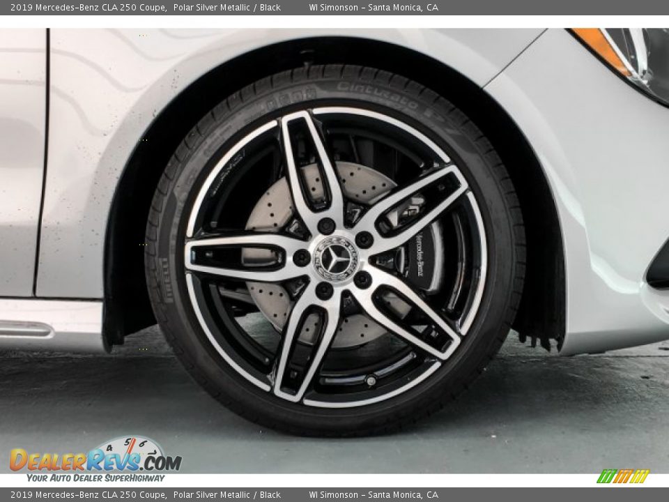 2019 Mercedes-Benz CLA 250 Coupe Polar Silver Metallic / Black Photo #9