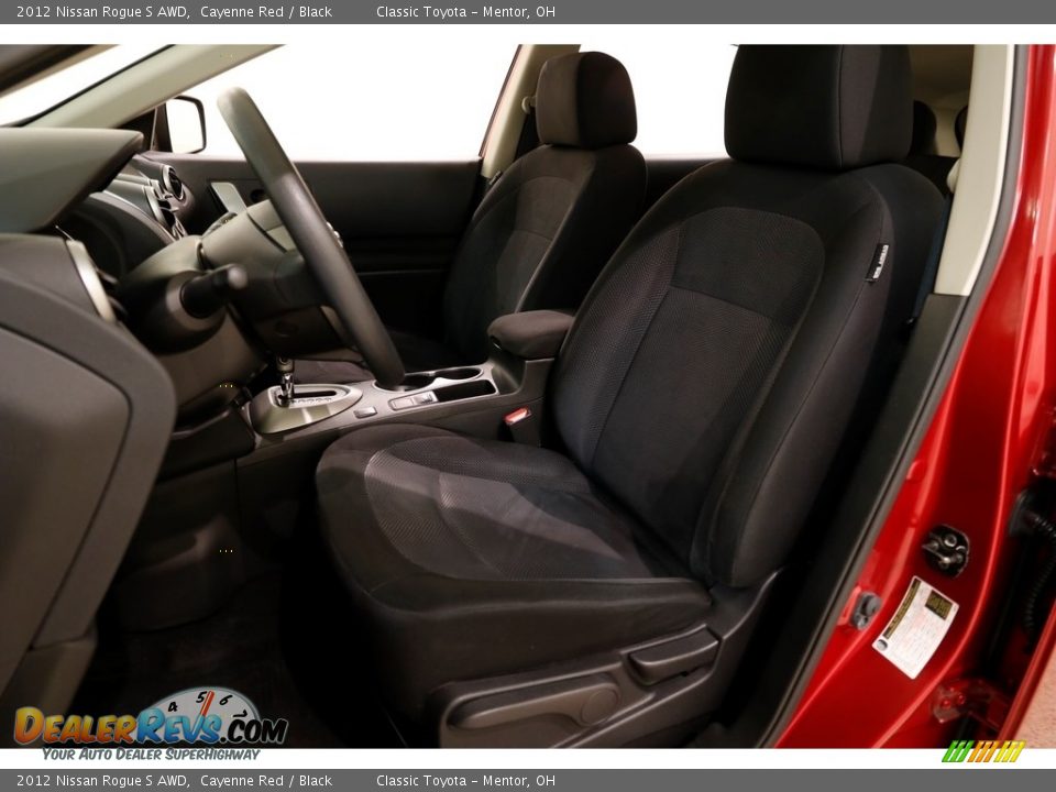 2012 Nissan Rogue S AWD Cayenne Red / Black Photo #5