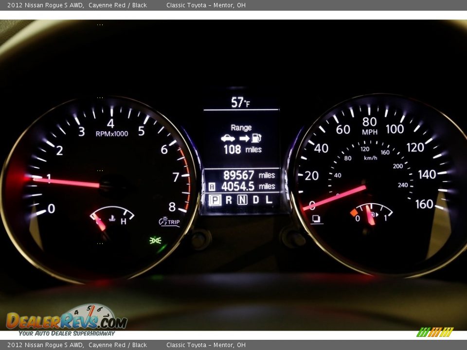 2012 Nissan Rogue S AWD Cayenne Red / Black Photo #7