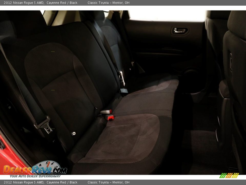 2012 Nissan Rogue S AWD Cayenne Red / Black Photo #11