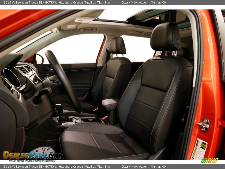 2018 Volkswagen Tiguan SE 4MOTION Habanero Orange Metallic / Titan Black Photo #5