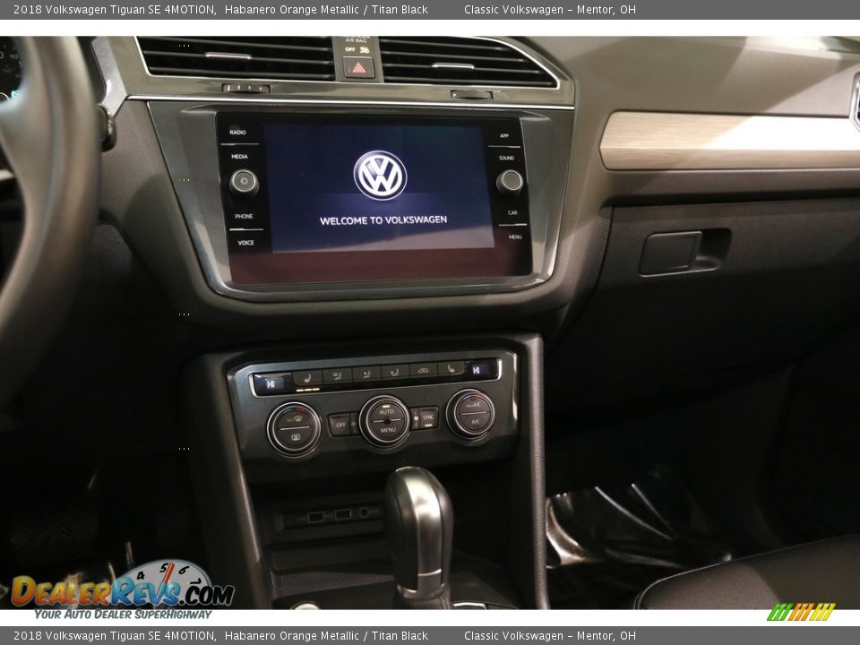 2018 Volkswagen Tiguan SE 4MOTION Habanero Orange Metallic / Titan Black Photo #9