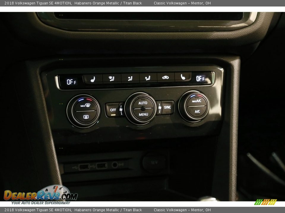 2018 Volkswagen Tiguan SE 4MOTION Habanero Orange Metallic / Titan Black Photo #13