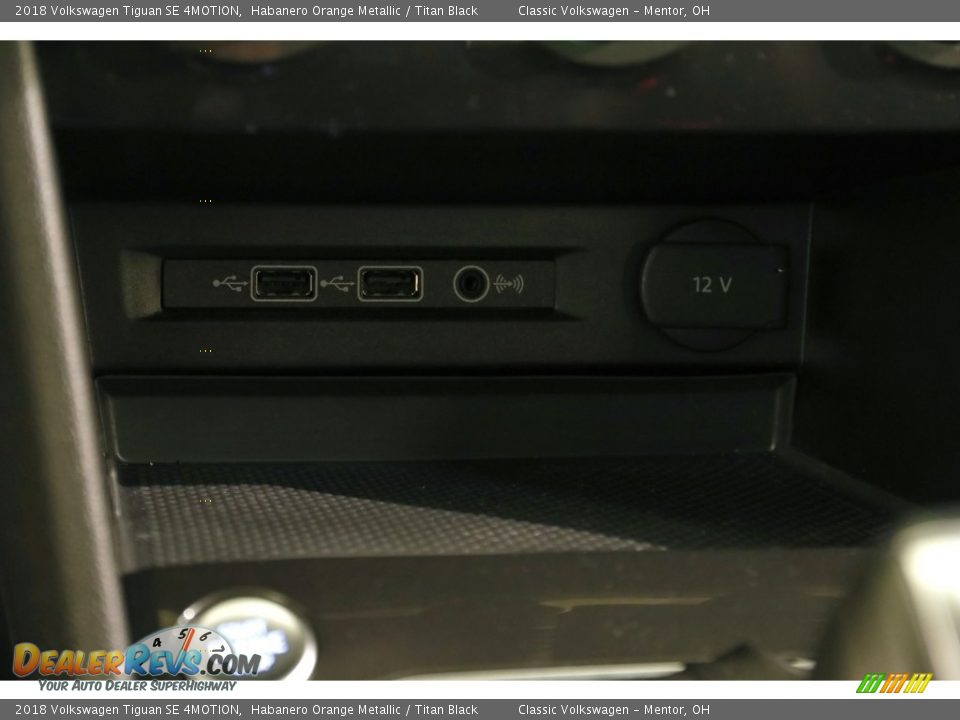 2018 Volkswagen Tiguan SE 4MOTION Habanero Orange Metallic / Titan Black Photo #14