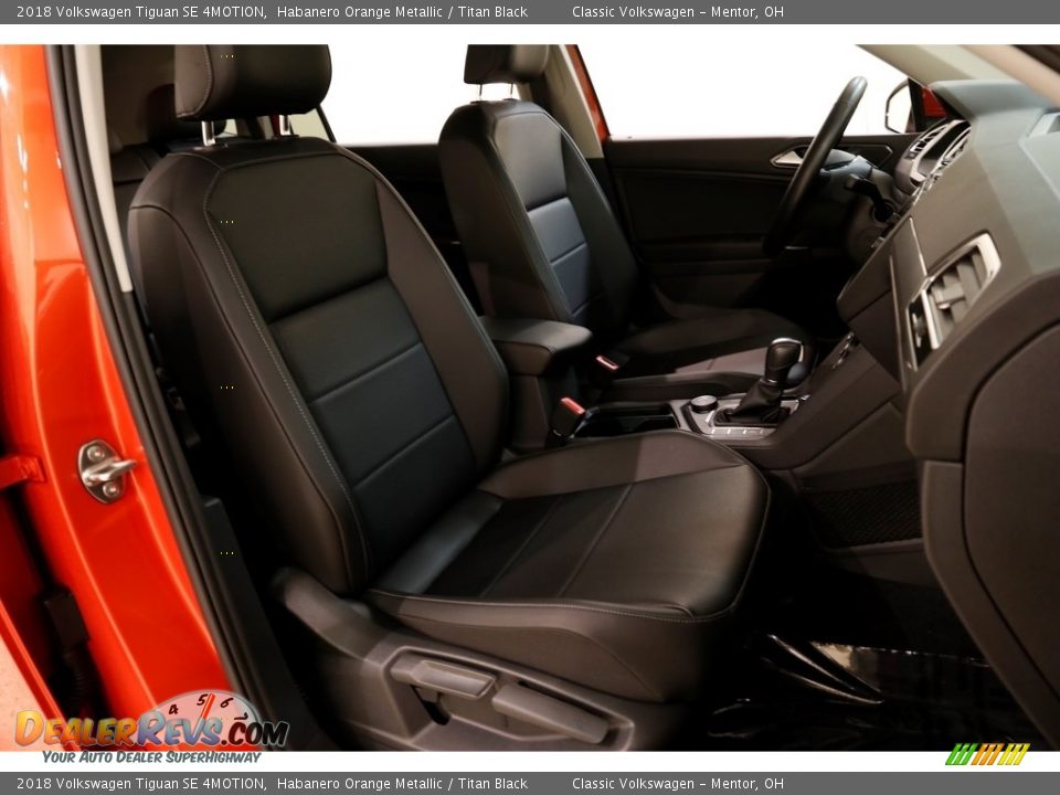 2018 Volkswagen Tiguan SE 4MOTION Habanero Orange Metallic / Titan Black Photo #17