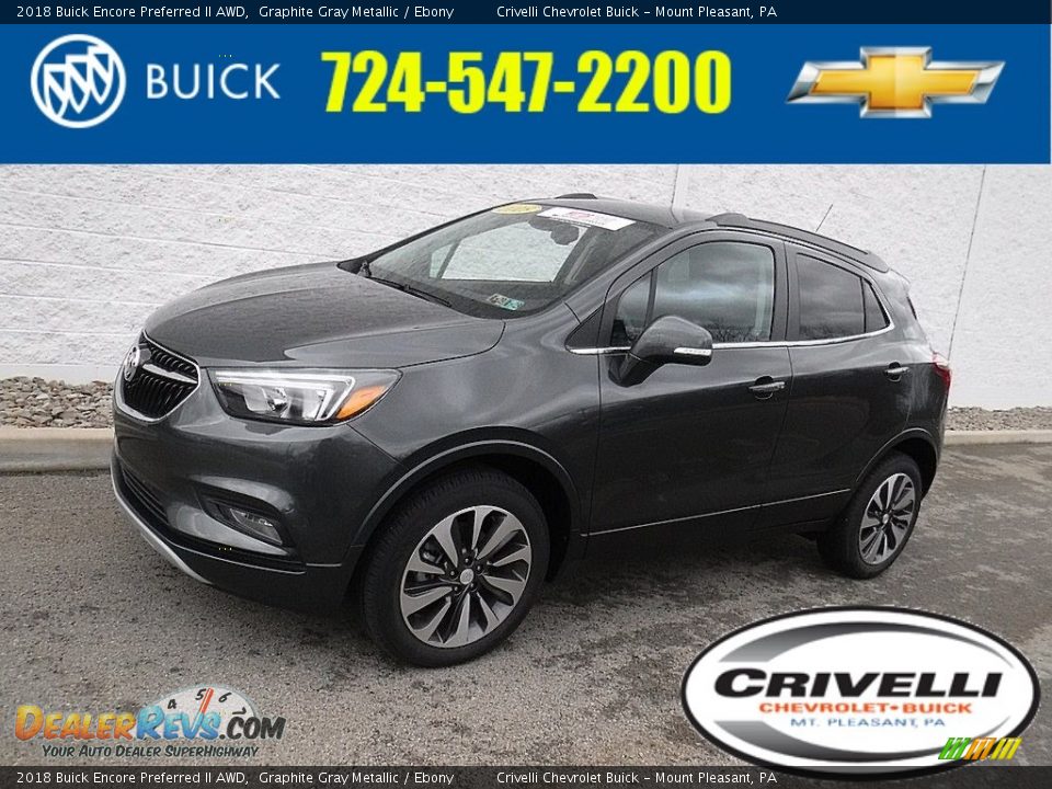 2018 Buick Encore Preferred II AWD Graphite Gray Metallic / Ebony Photo #1