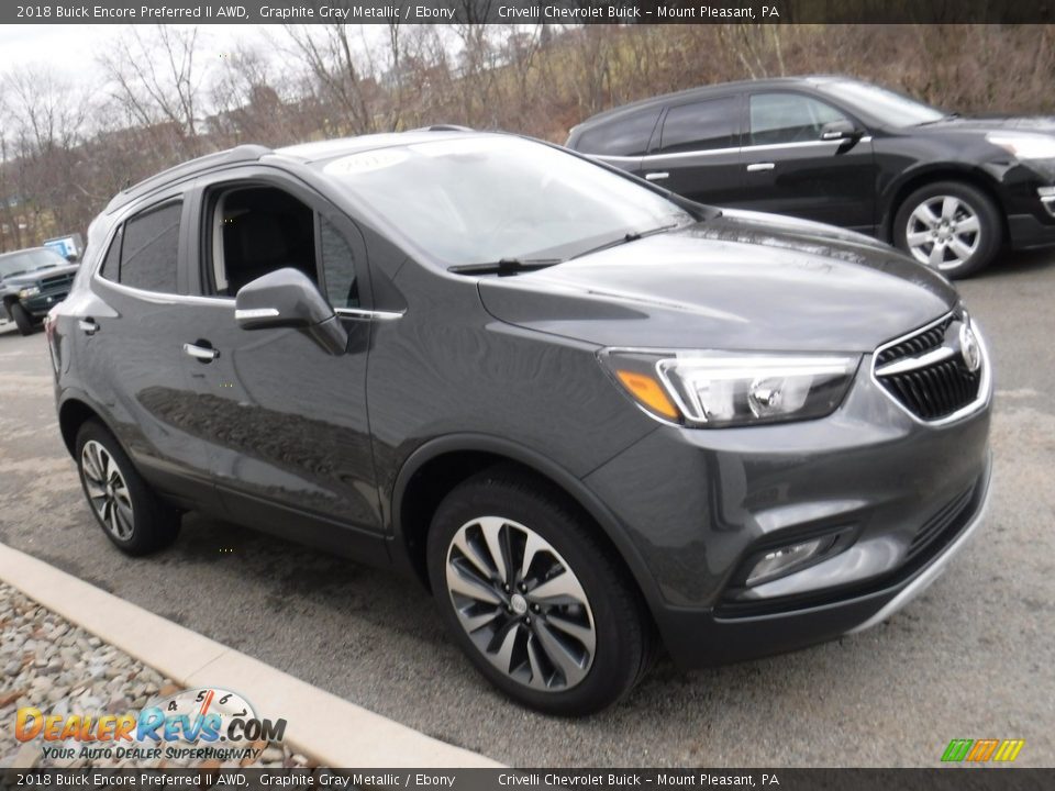 2018 Buick Encore Preferred II AWD Graphite Gray Metallic / Ebony Photo #6