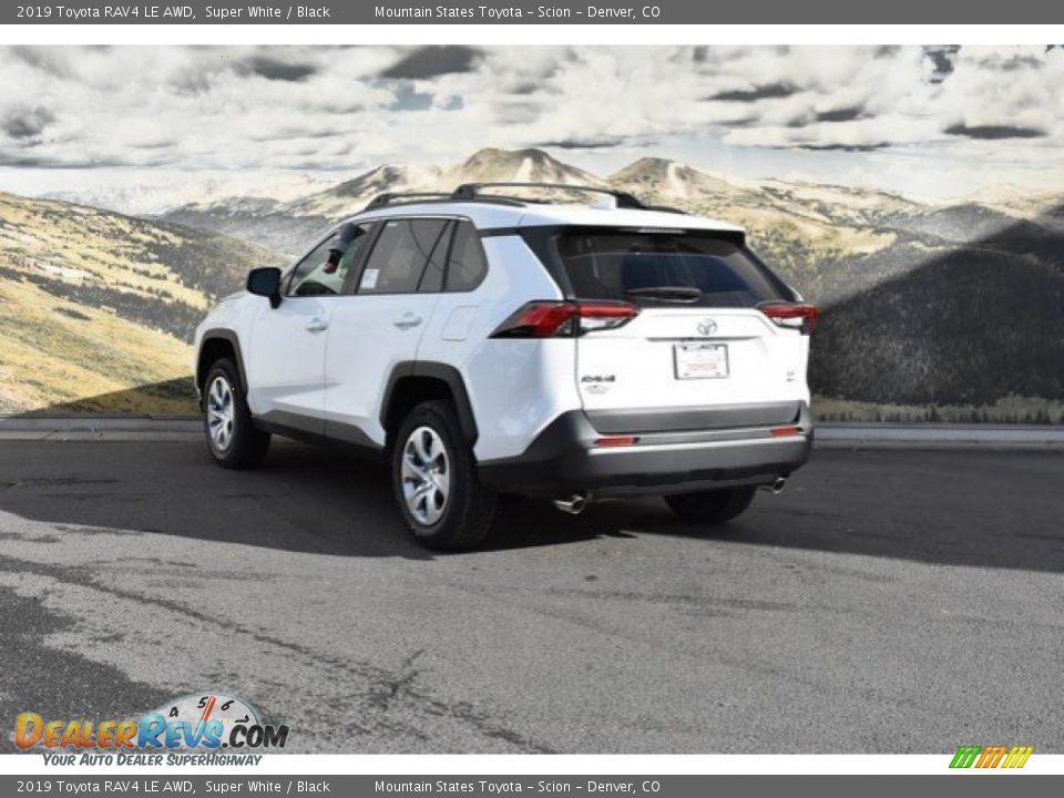 2019 Toyota RAV4 LE AWD Super White / Black Photo #3