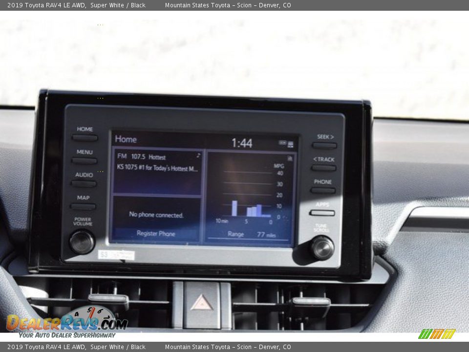 2019 Toyota RAV4 LE AWD Super White / Black Photo #9