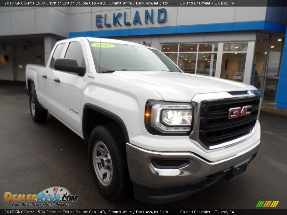 2017 GMC Sierra 1500 Elevation Edition Double Cab 4WD Summit White / Dark Ash/Jet Black Photo #3